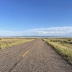 Image of Frontage Road in Casper Wyoming facing Casper Mountain
