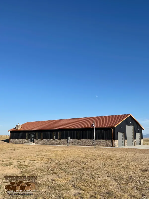 Exterior image of a new barndominium at Tatanka Run in Wyoming