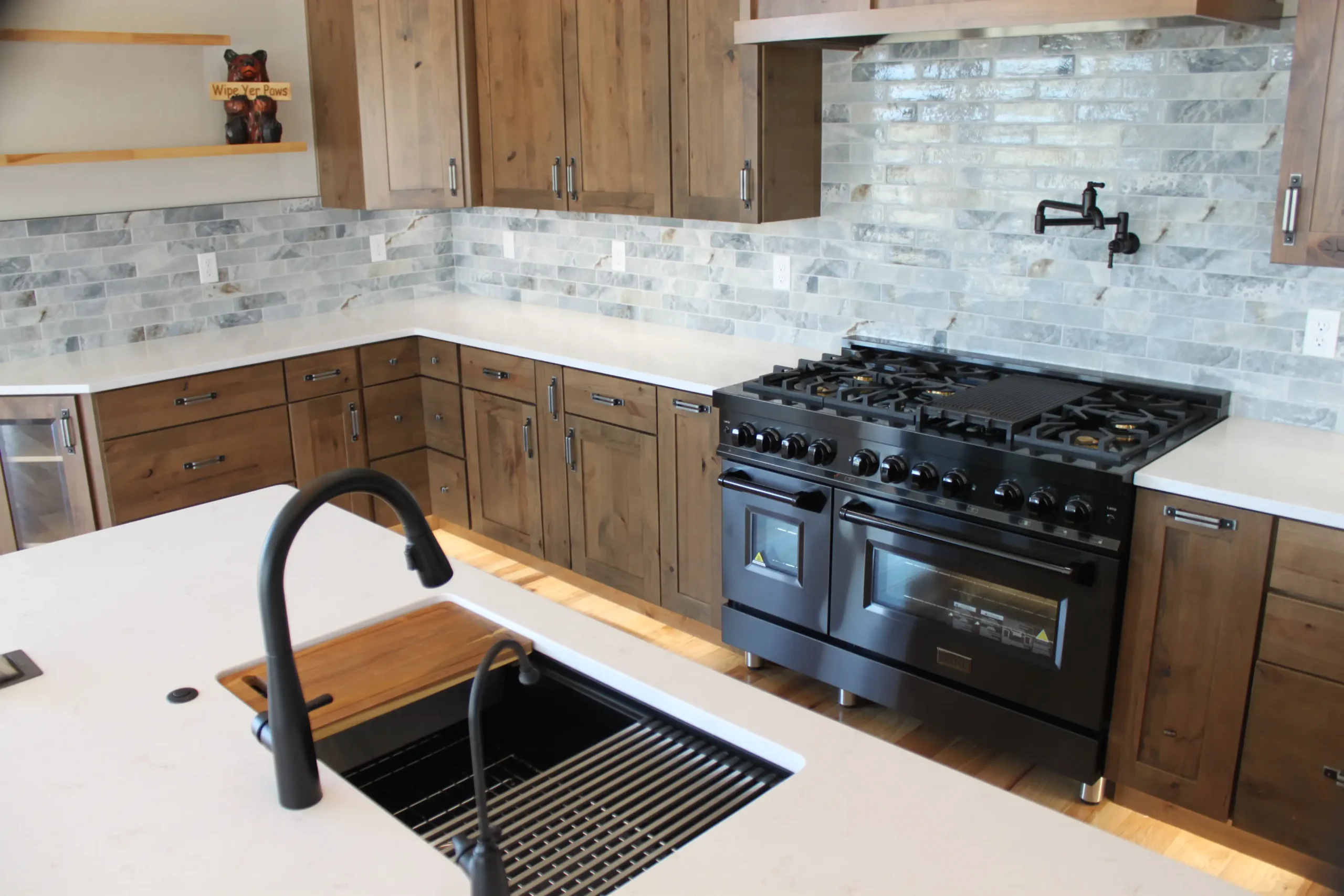 Custom kitchen at a Tatanka Run home