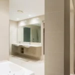 Image of a master bathroom