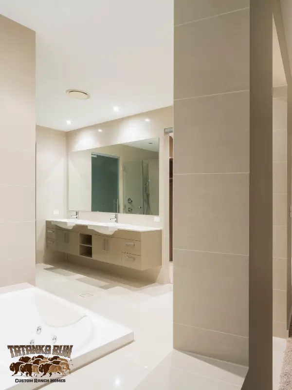 Image of a master bathroom