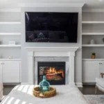 White interior of a home's family room