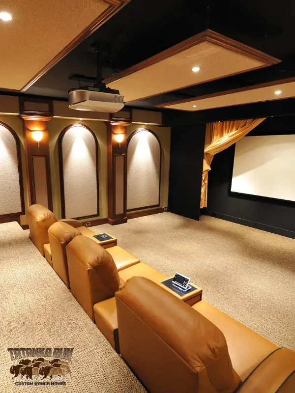 Image of a custom home theater