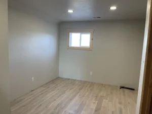 2nd bedroom under construction at Martin Court in Casper WY