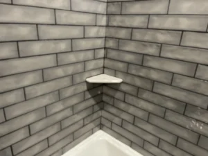 2nd bathroom tile work at Martin Court in Casper WY