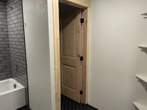 Master bath under construction for Martin Court in Casper WY