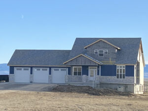 Front view of 225 Iron Horse Rd in Casper WY - nearing completion.