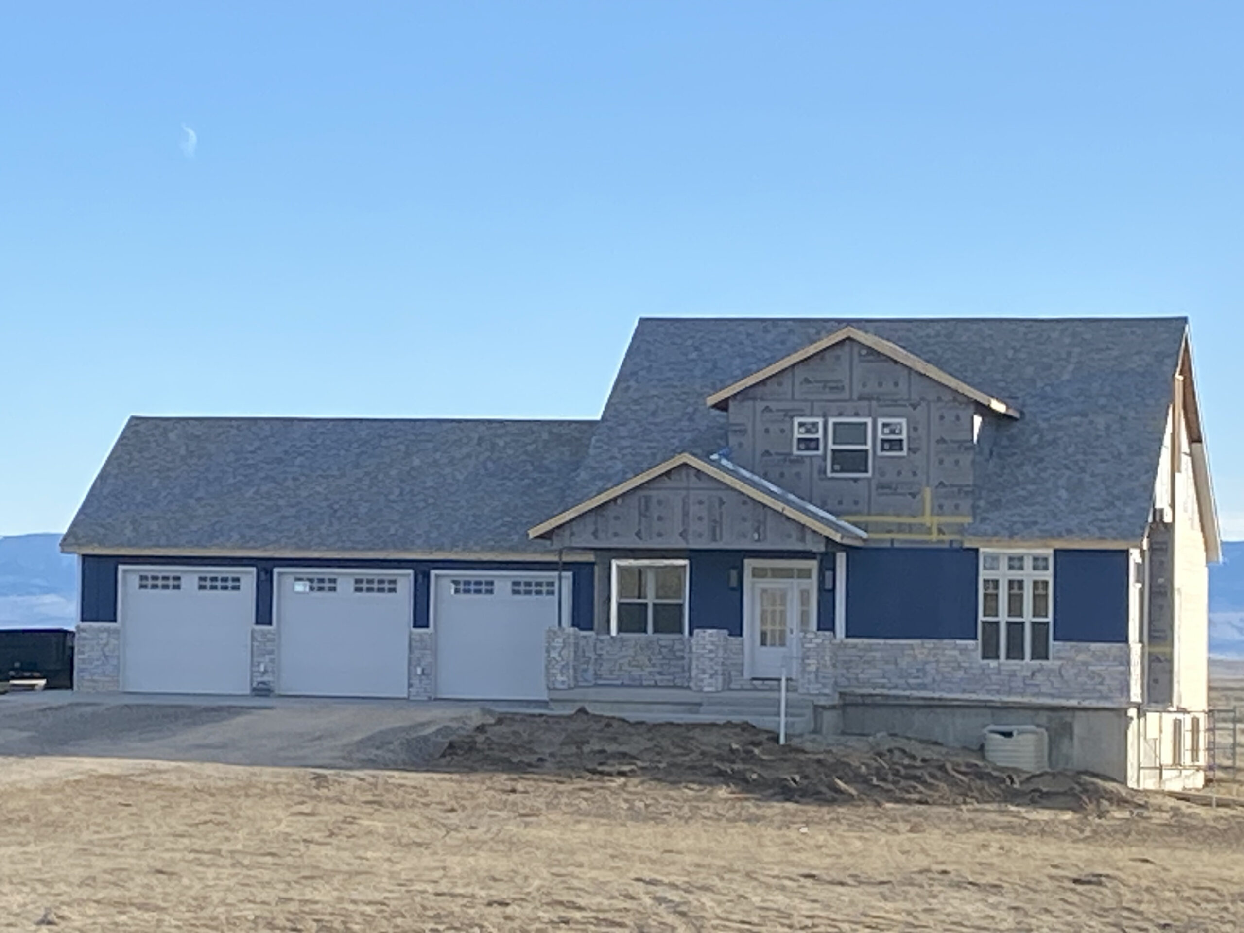 Front view of 225 Iron Horse Rd in Casper WY - nearing completion.
