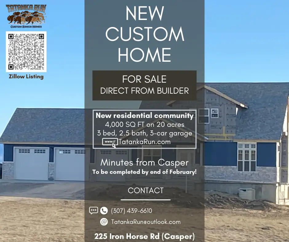 Real estate listing for 225 Iron Horse Rd in Casper WY