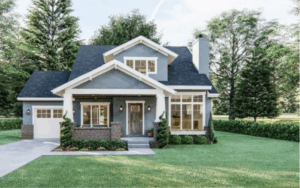 Artist rendition of a New home under construction casper wy, the Martin Court home, in the Tatanka Run development.