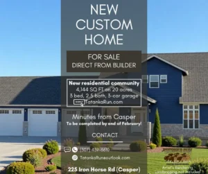 Artist's rendering of 225 Iron Horse Rd in Casper WY at Tatanka Run