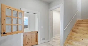 Half-door to sunroom at 225 Iron Horse Rd