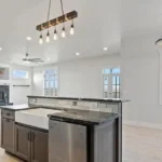 Kitchen and family room at 225 Iron Horse Rd