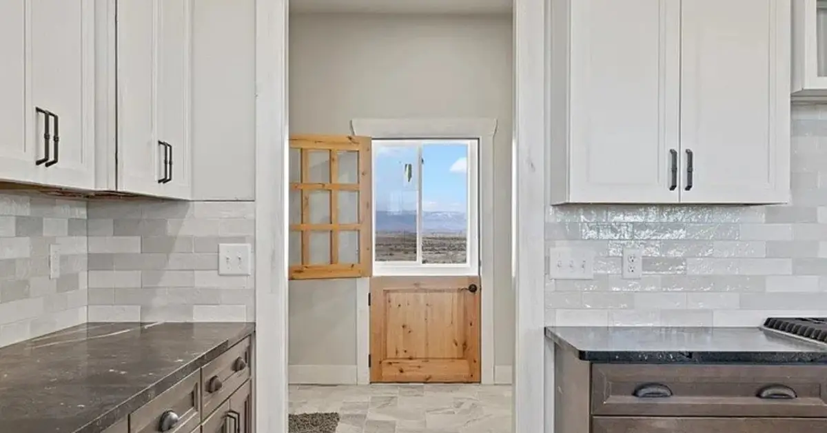 Kitchen to sunroom at 225 Iron Horse Rd