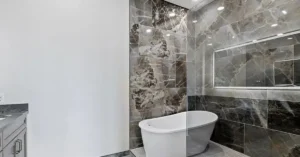 Master bathroom at 225 Iron Horse Rd