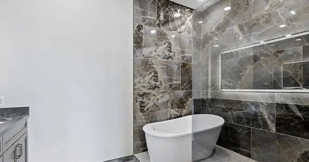 Master bathroom at 225 Iron Horse Rd