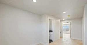 View from office of the 2nd bedroom and bath at 225 Iron Horse Rd